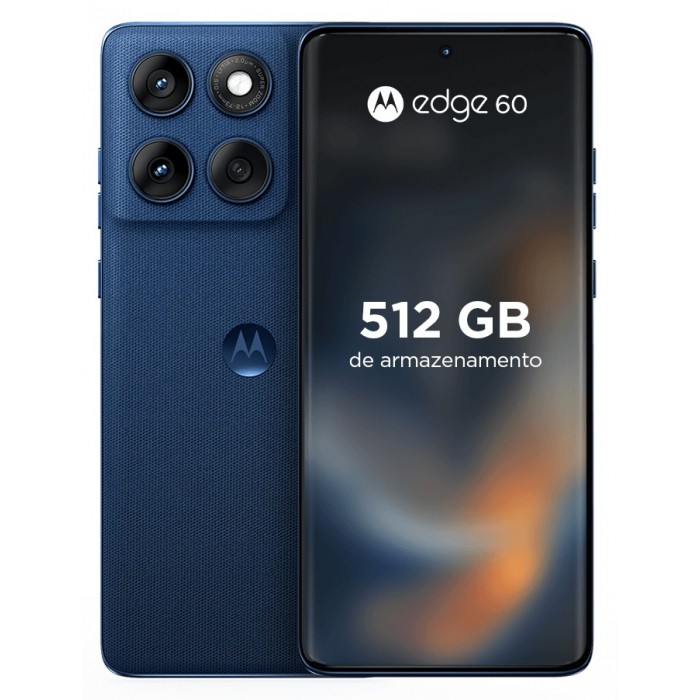 Oferta Relâmpago Celular Motorola Edge 60 5G - 512GB, 24GB (12GB RAM+12GB Ram Boost), NFC, Tela Quad-Curve moto AI 50MP Sony Camera IP68 + IP69 - Azul Marinho Oferta Relâmpago Celular Motorola Edge 60 5G - 512GB, 24GB (12GB RAM+12GB Ram Boost), NFC, Tela Quad-Curve moto AI 50MP Sony Camera IP68 + IP69 - Azul Marinho